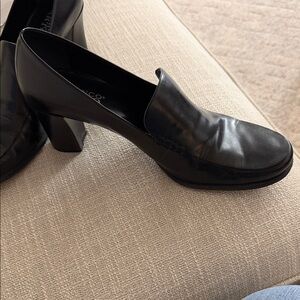 Franco sarto Black Leather Women's Shoes